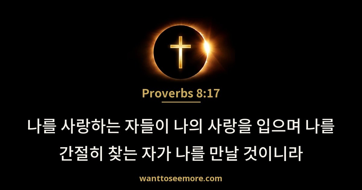 Proverbs 8:17