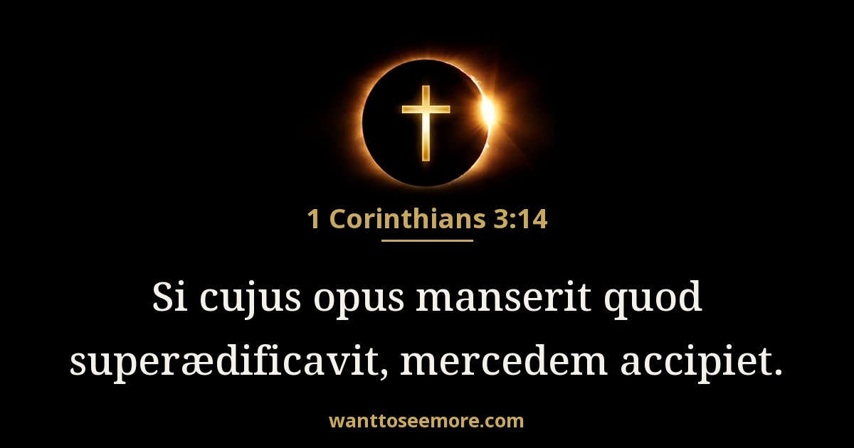 1 ad Corinthios 3:14