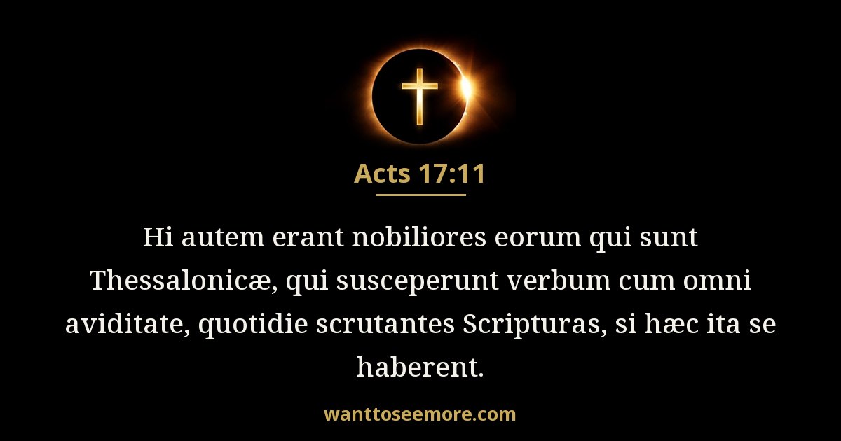 Acts 17:11