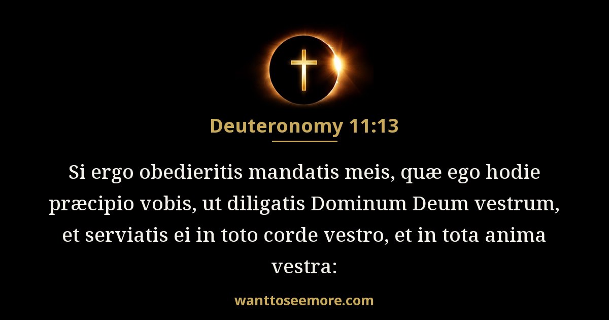 Deuteronomy 11:13