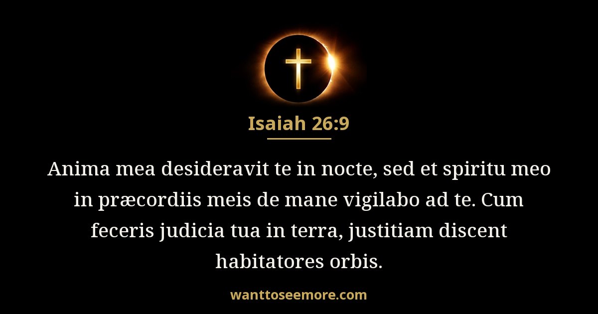 Isaiah 26:9