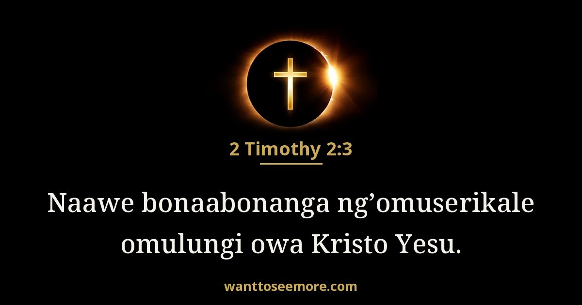 2 Timothy 2:3