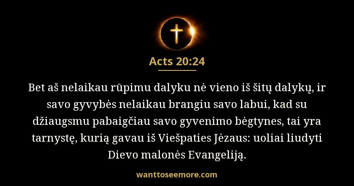 Acts 20:24