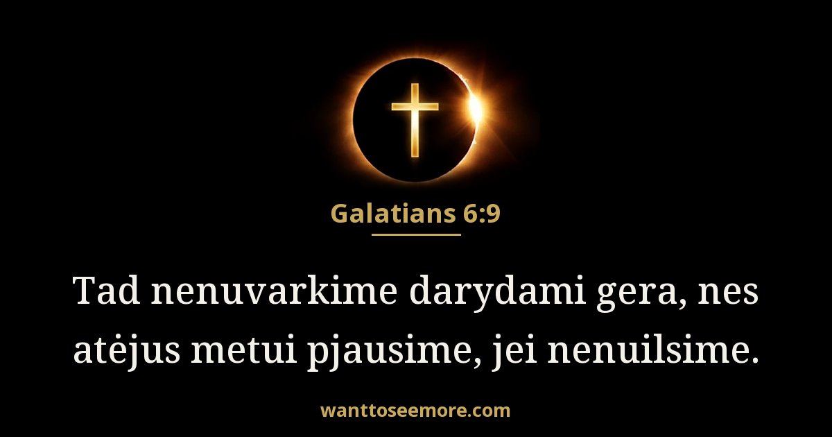 Galatians 6:9