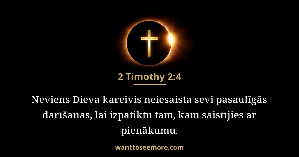 2 Timothy 2:4