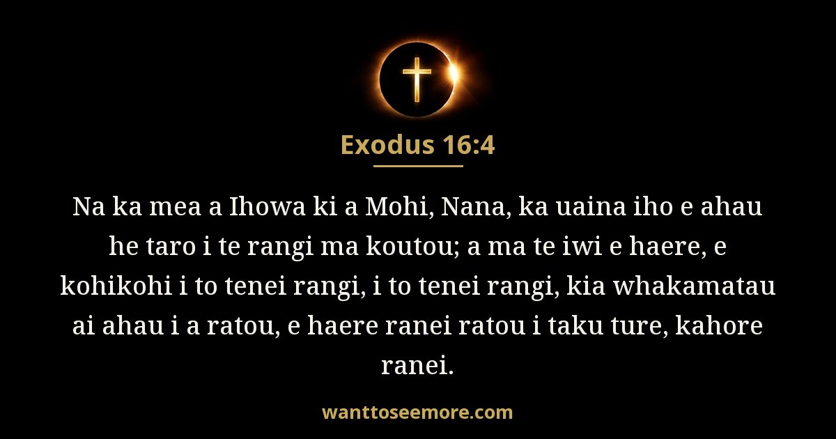 Exodus 16:4