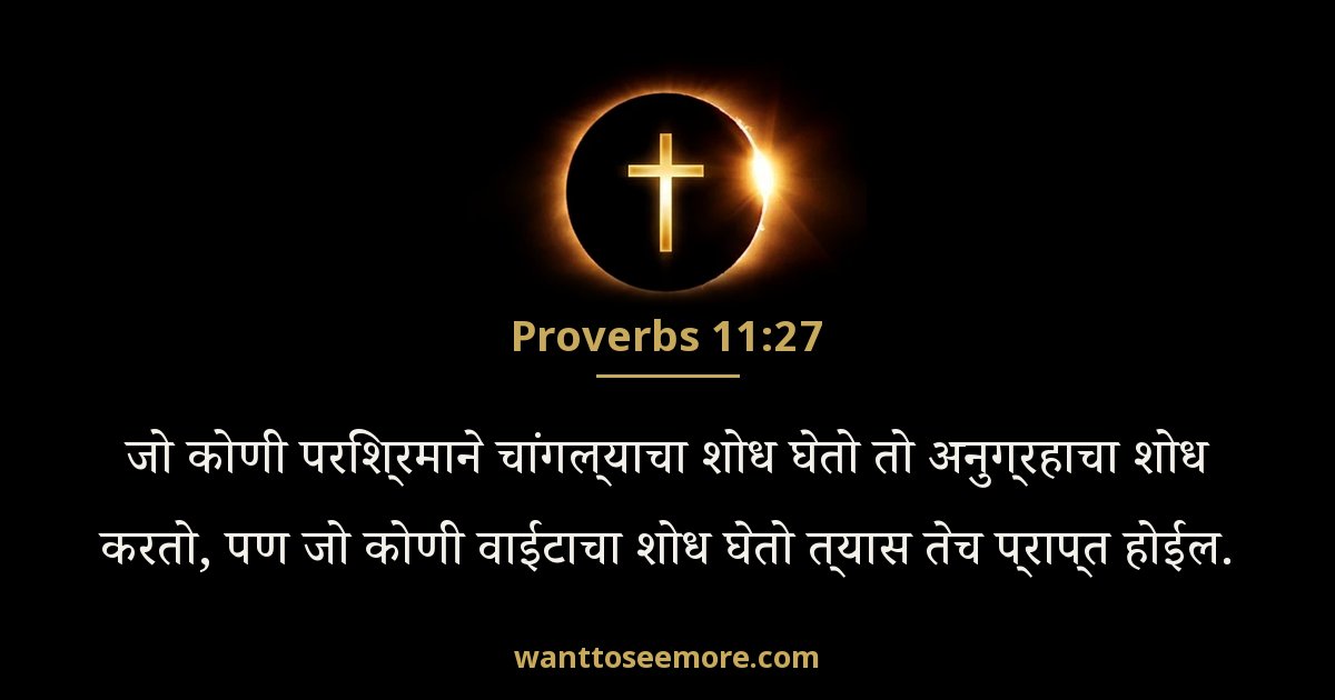 Proverbs 11:27