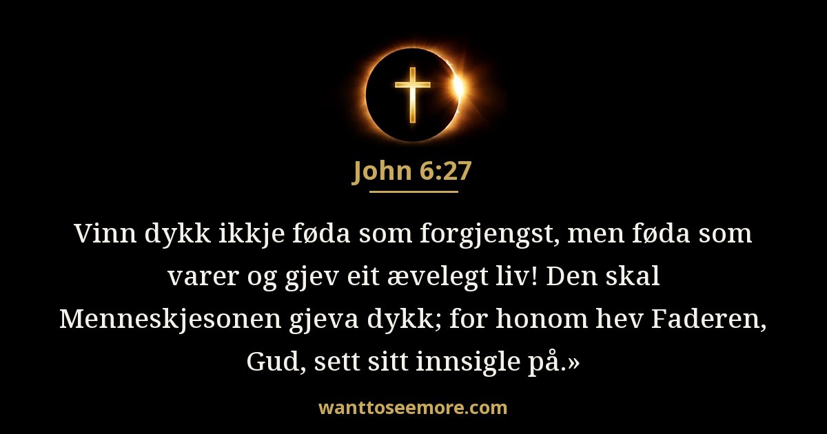 Johannes 6:27