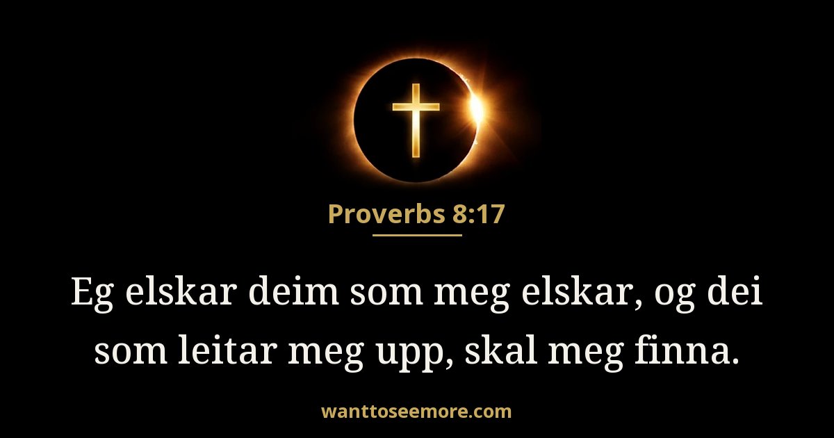 Proverbs 8:17