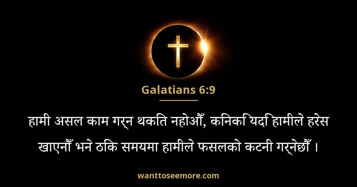 GAL 6:9