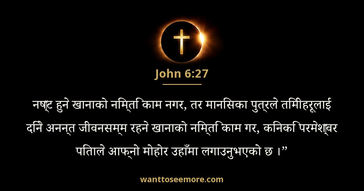 John 6:27