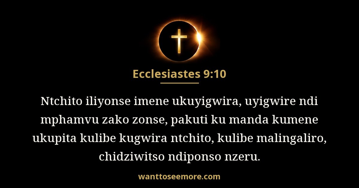 Ecclesiastes 9:10