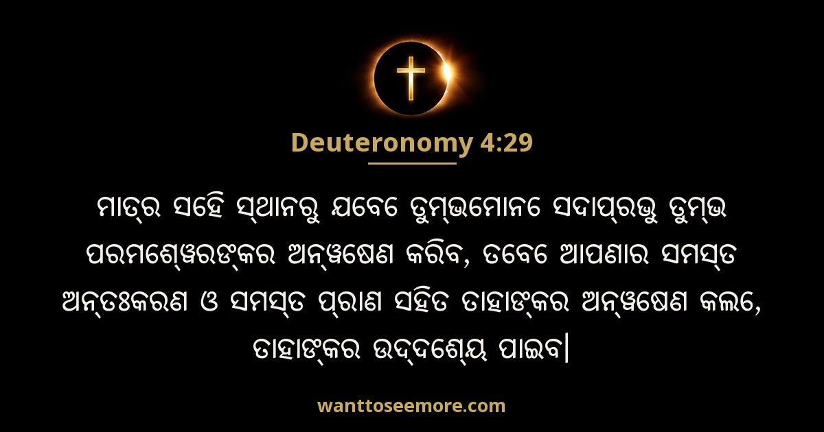Deuteronomy 4:29