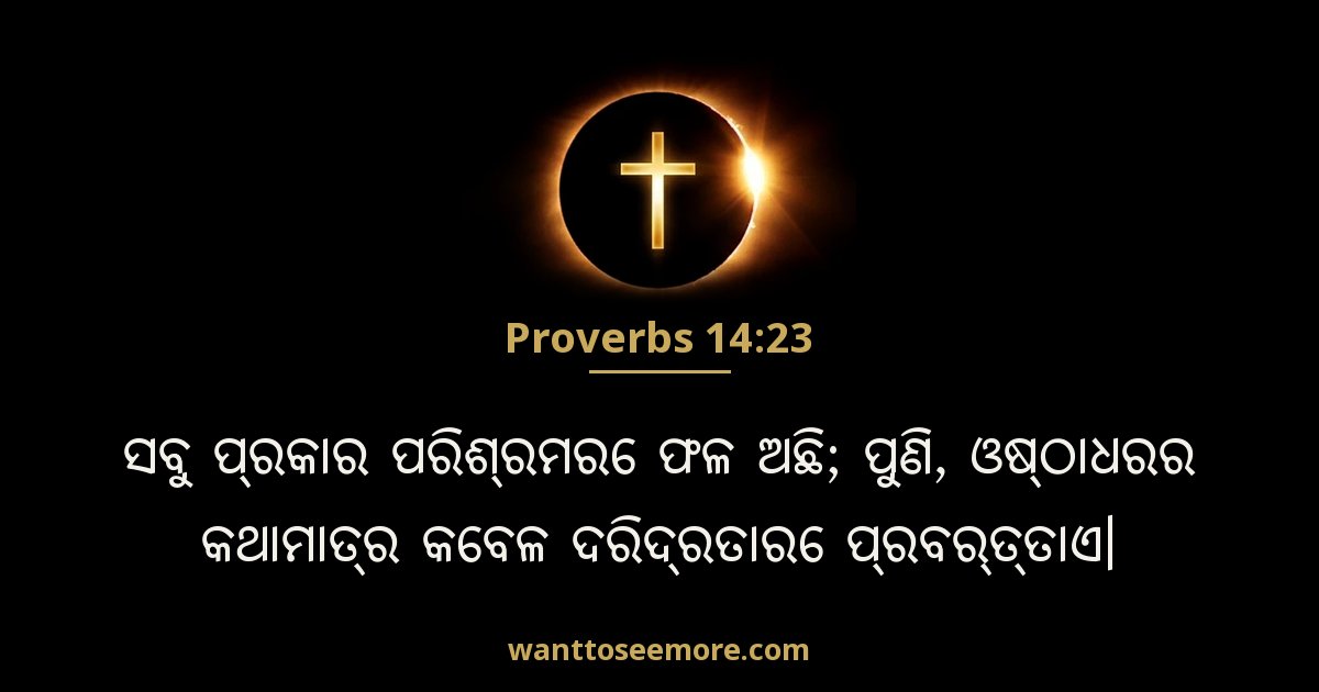Proverbs 14:23