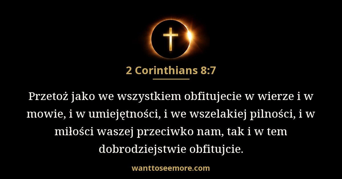 2 Corinthians 8:7