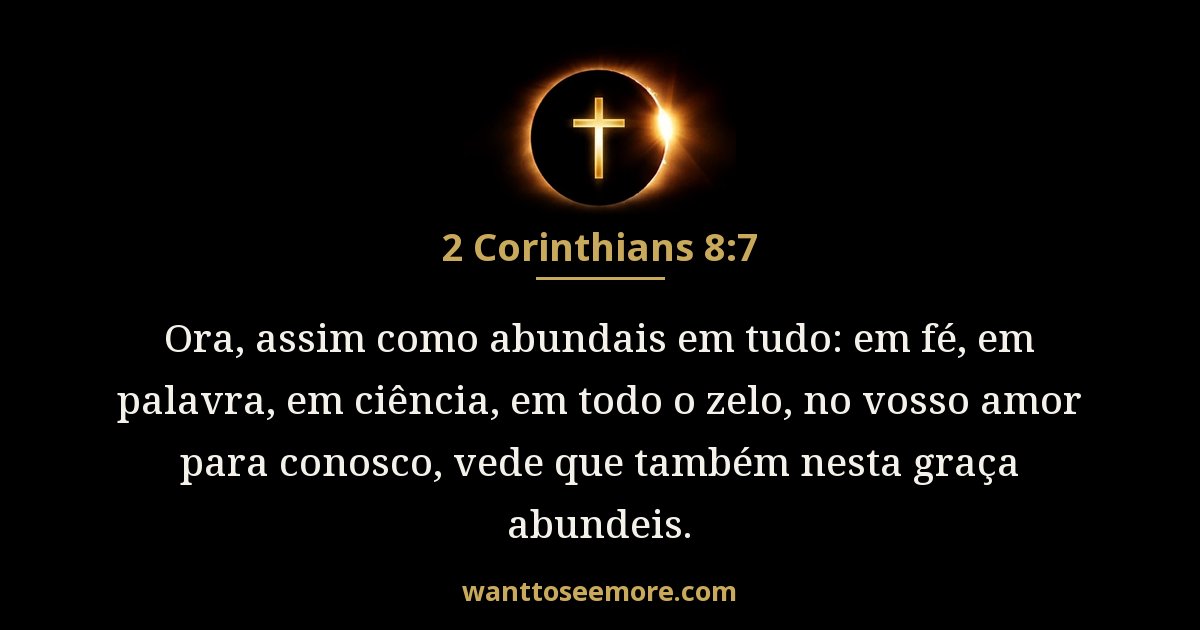 2 Corinthians 8:7