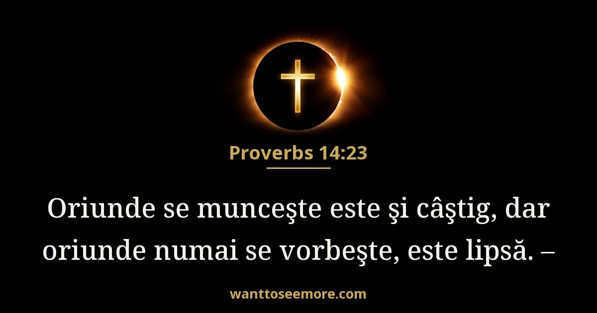 Proverbs 14:23