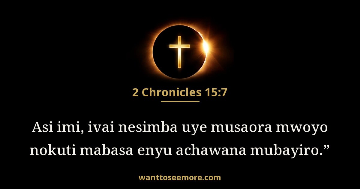 2 Chronicles 15:7