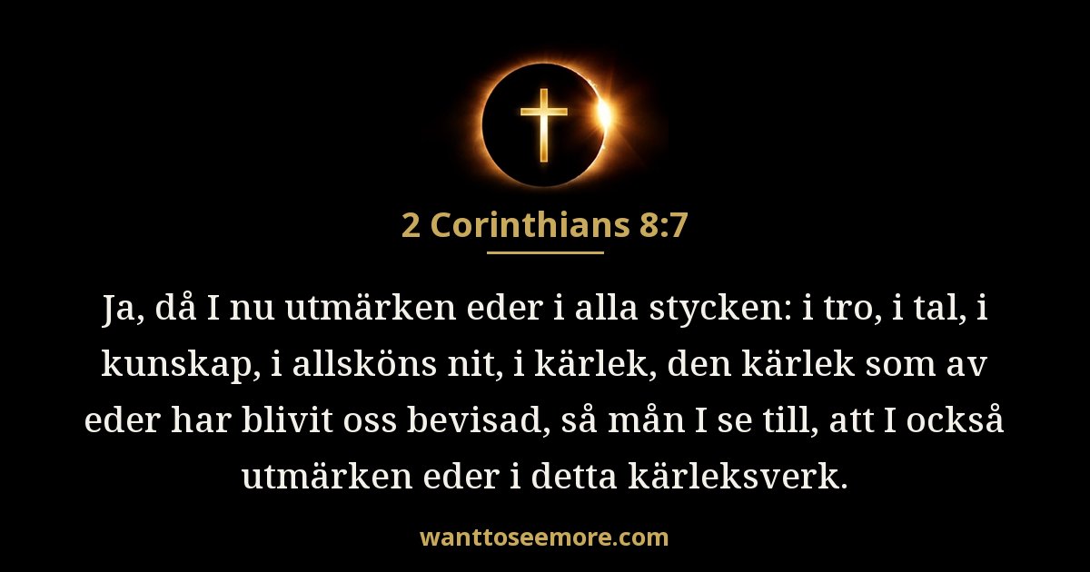 2 Korinthierbrevet 8:7