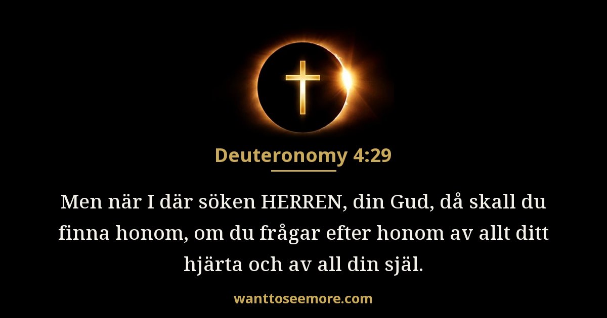 5 Moseboken 4:29