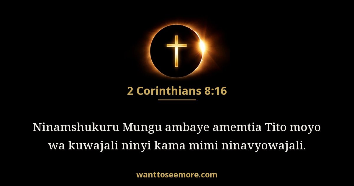 2 Corinthians 8:16