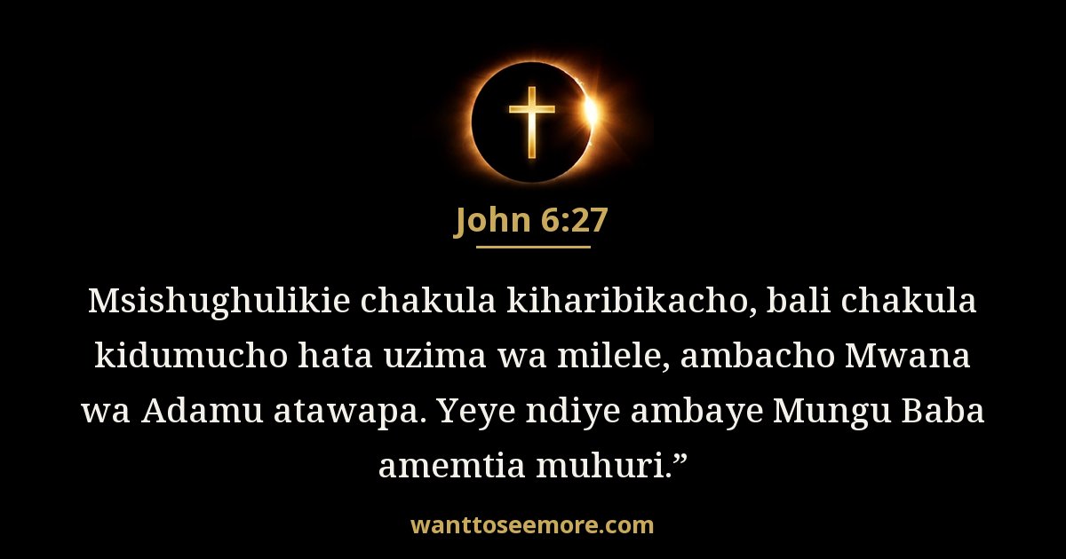 John 6:27