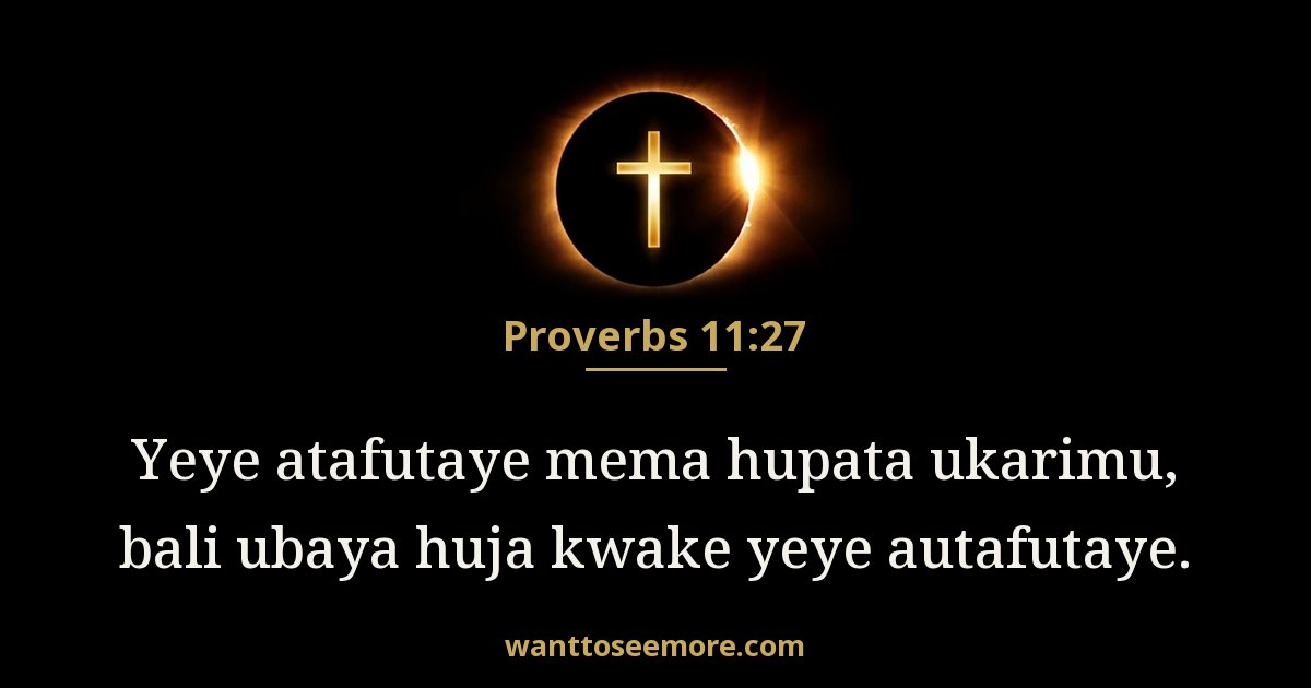 Proverbs 11:27
