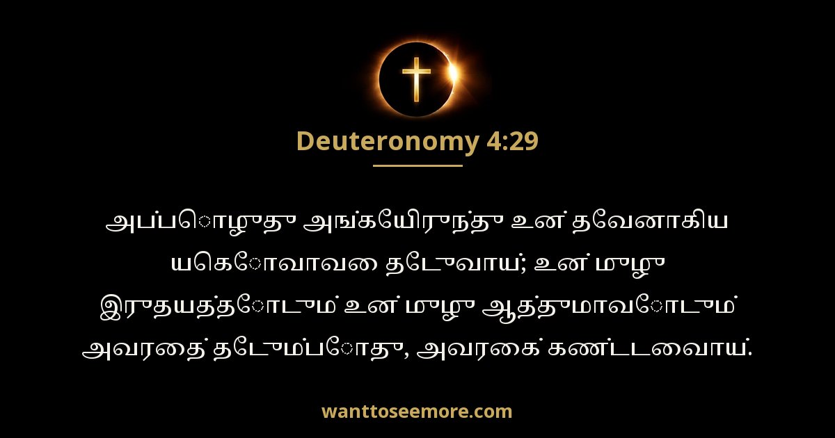 Deuteronomy 4:29