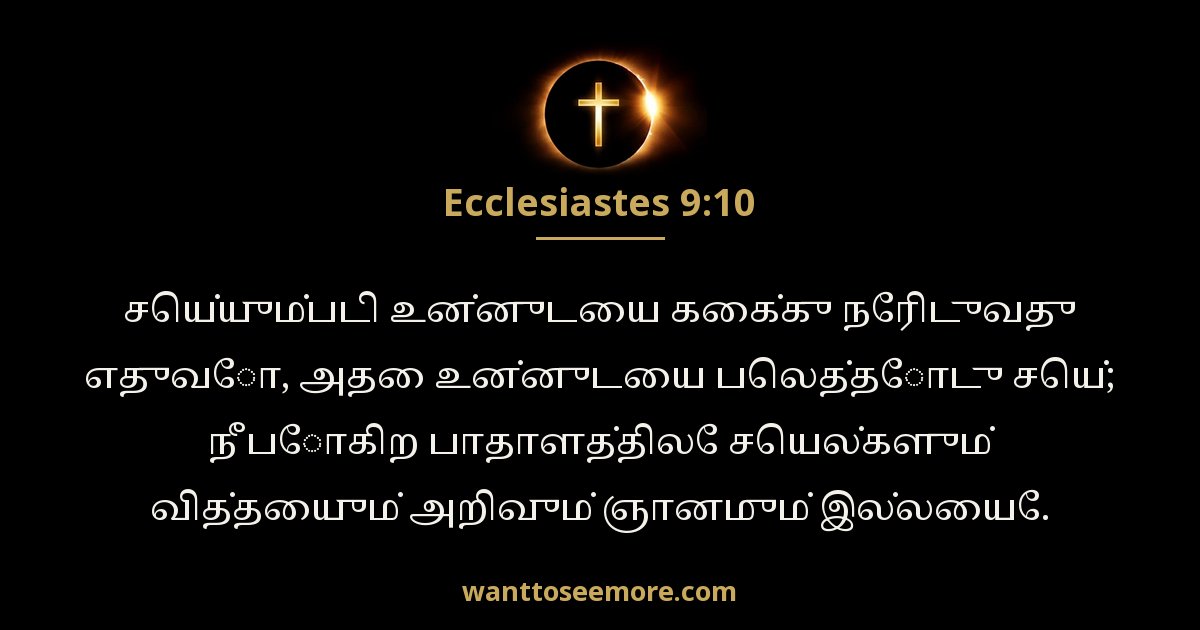 Ecclesiastes 9:10