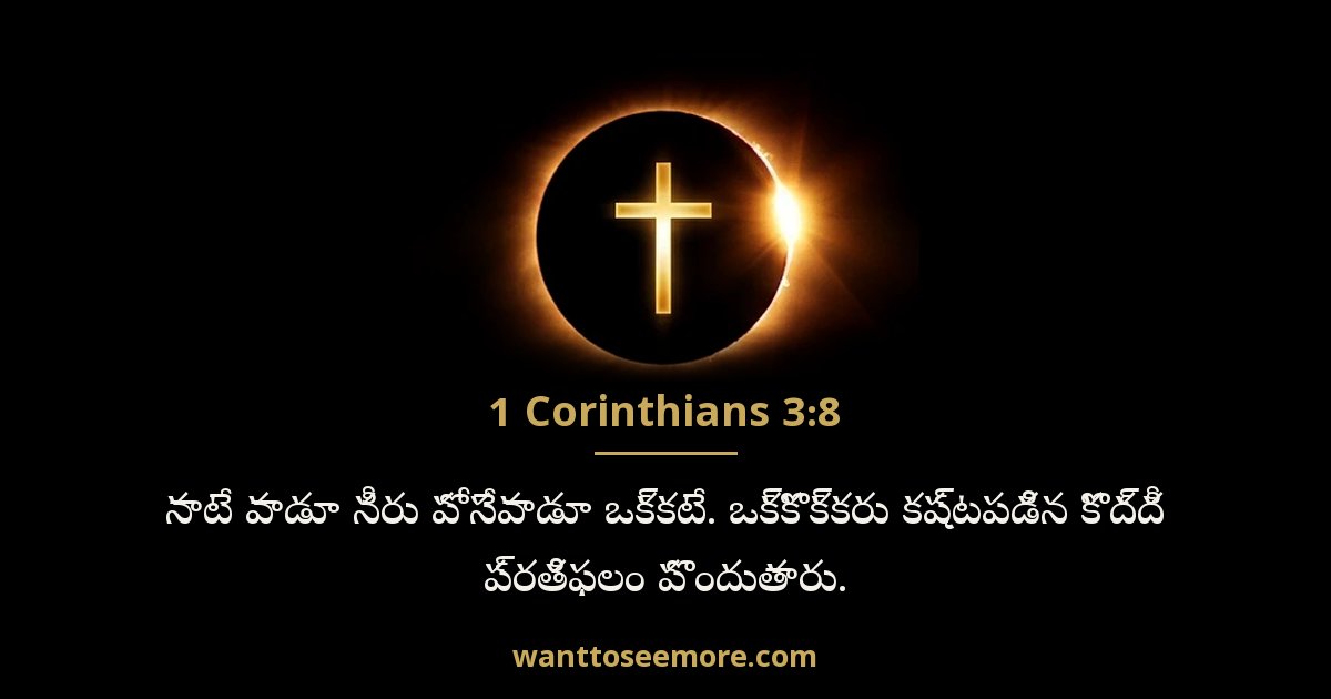 1 Corinthians 3:8