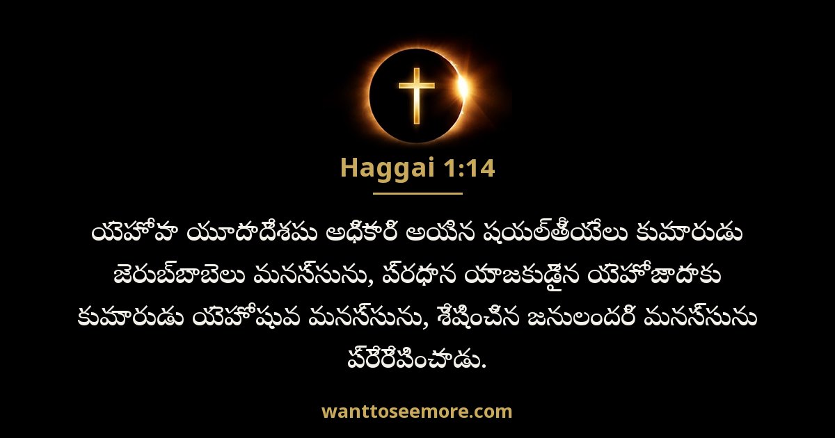 హగ్గయి 1:14