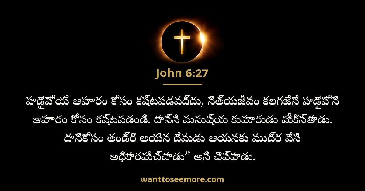 యోహాను 6:27