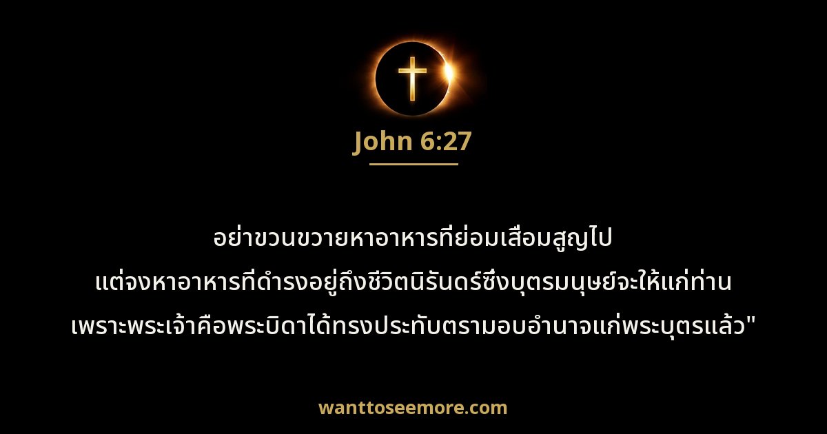John 6:27