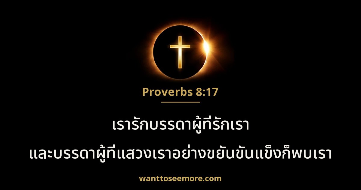 Proverbs 8:17