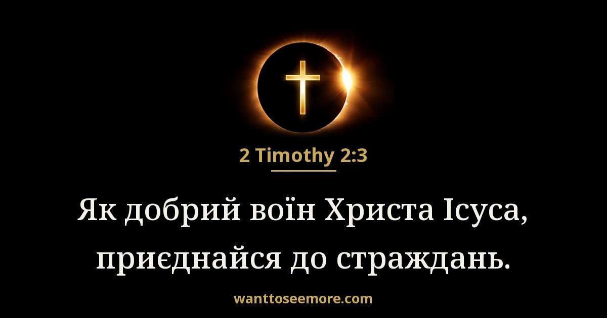 2 Timothy 2:3