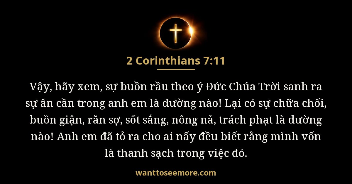 2 Cô-rinh-tô 7:11