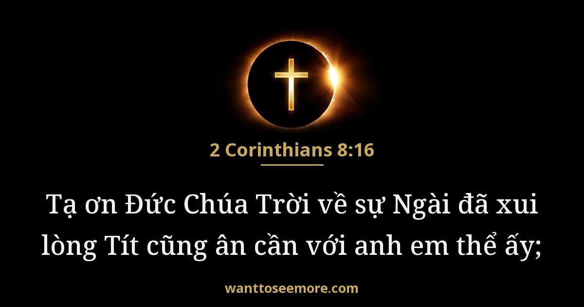 2 Cô-rinh-tô 8:16