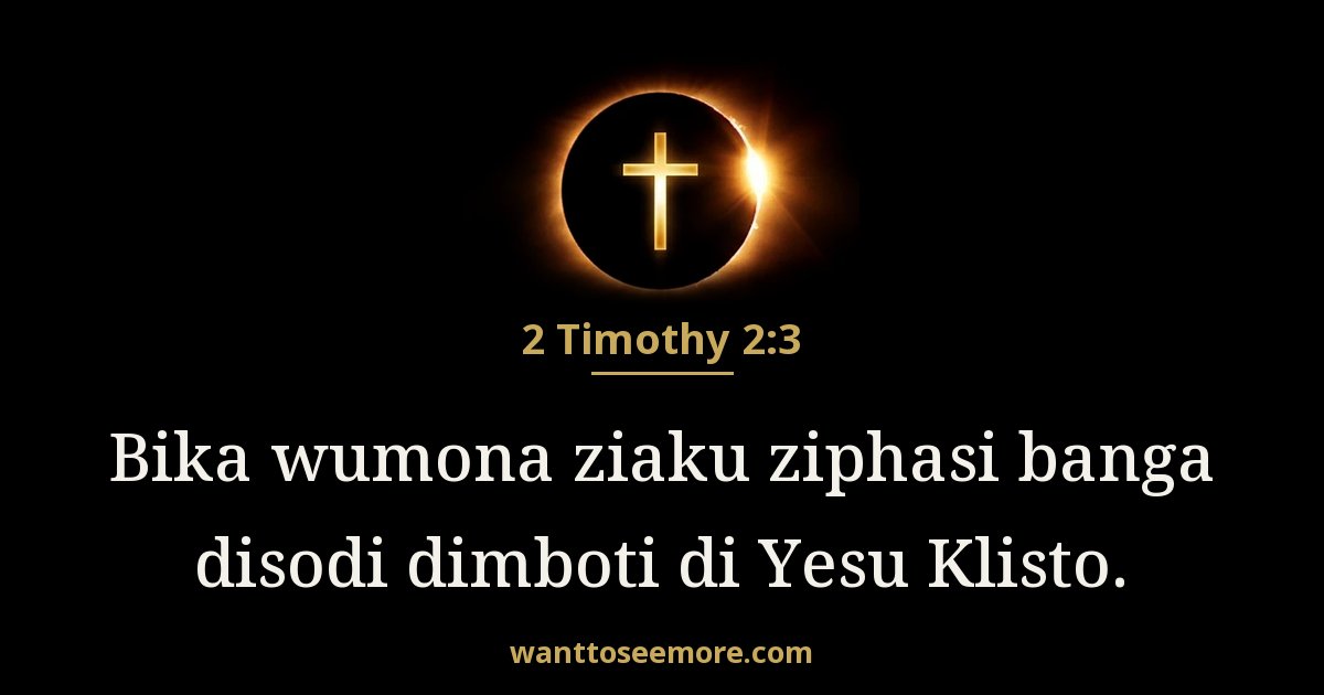 2 Timothy 2:3