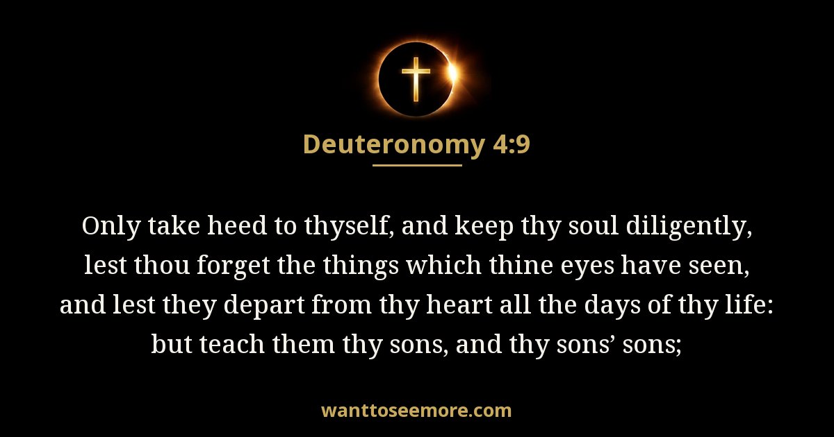 Deuteronomy 4:9