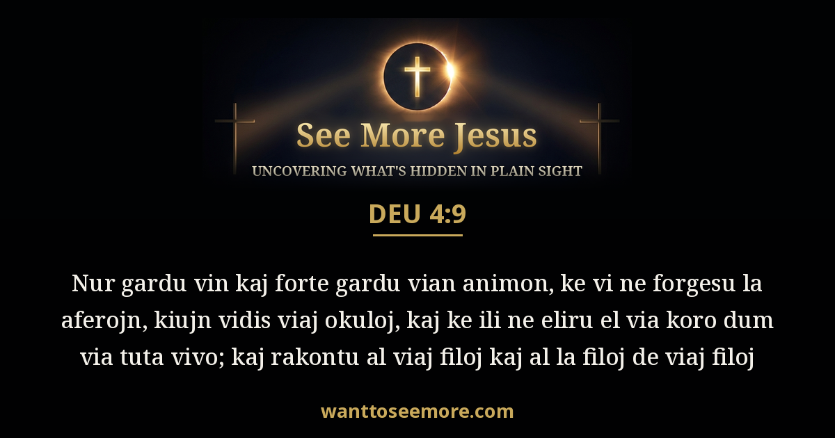 Deuteronomy 4:9