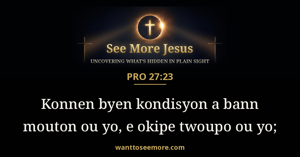 Proverbs 27:23