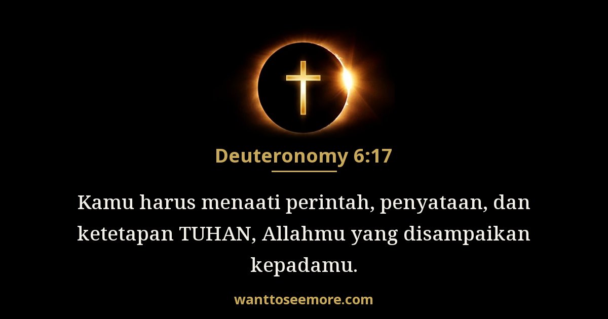 Deuteronomy 6:17