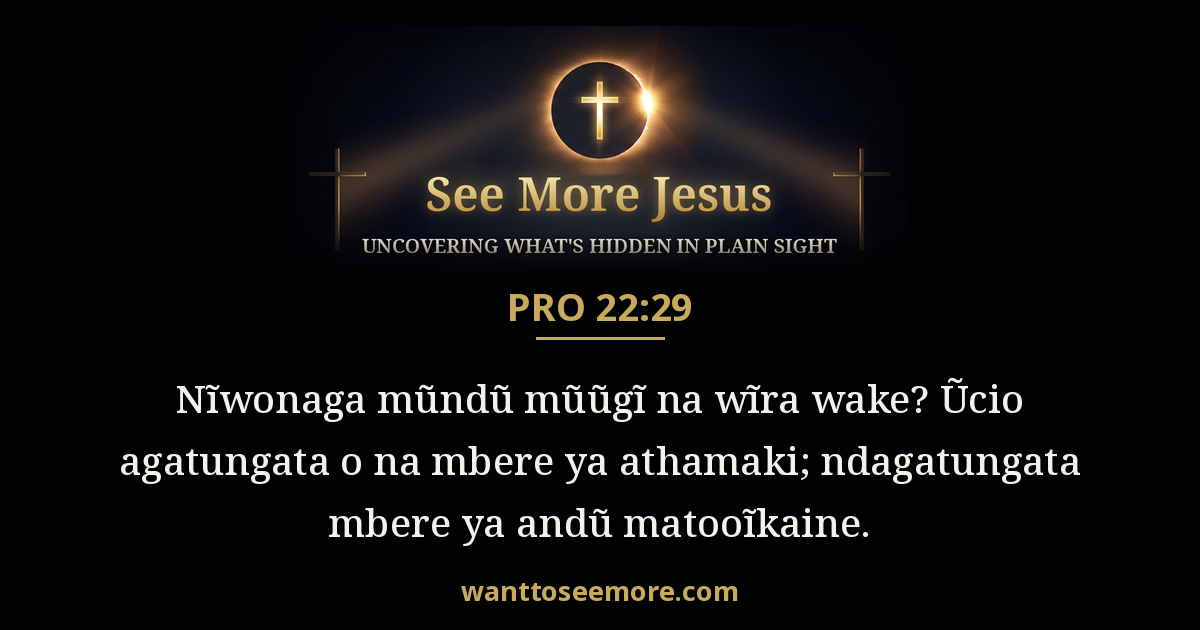 Proverbs 22:29