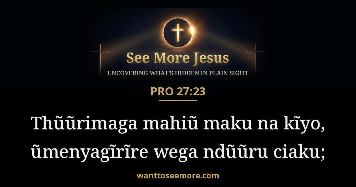 Proverbs 27:23