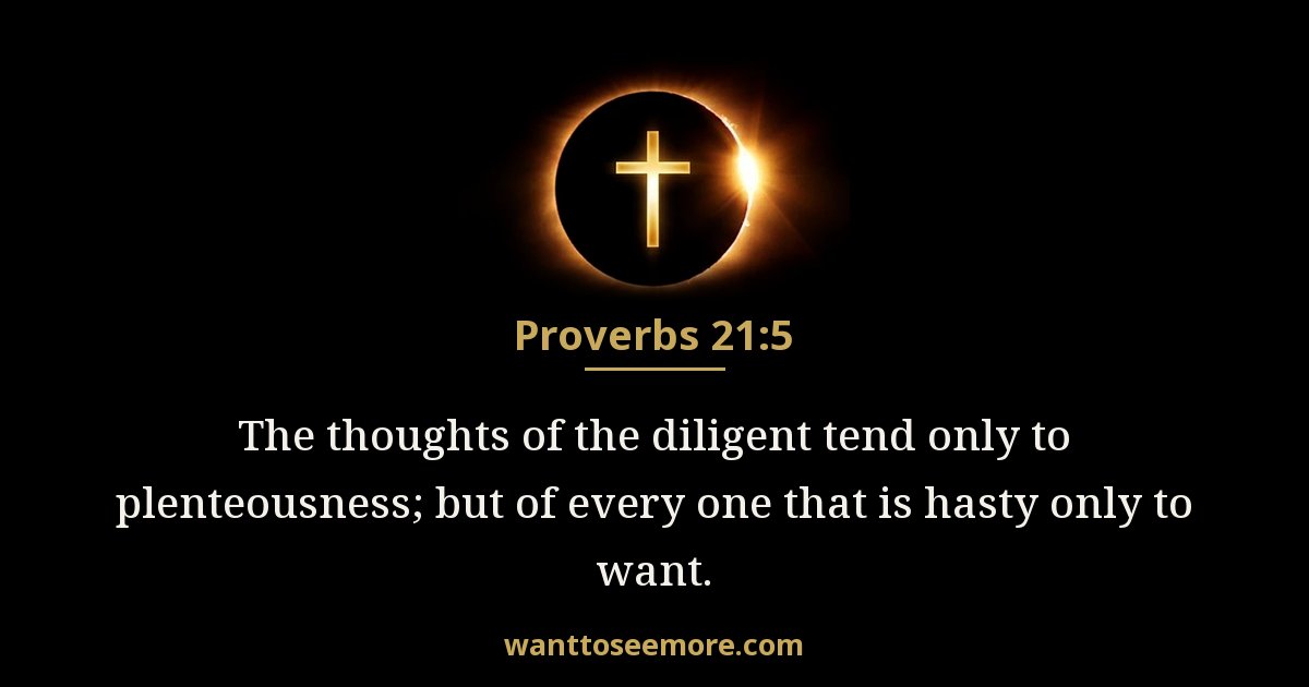 Proverbs 21:5