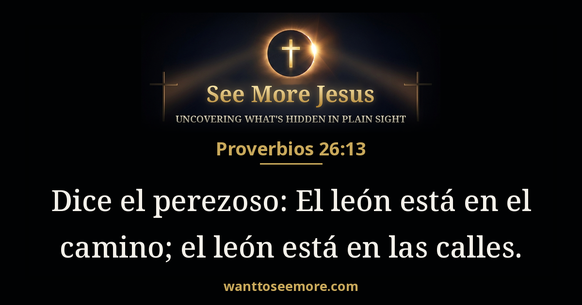 Proverbs 26:13