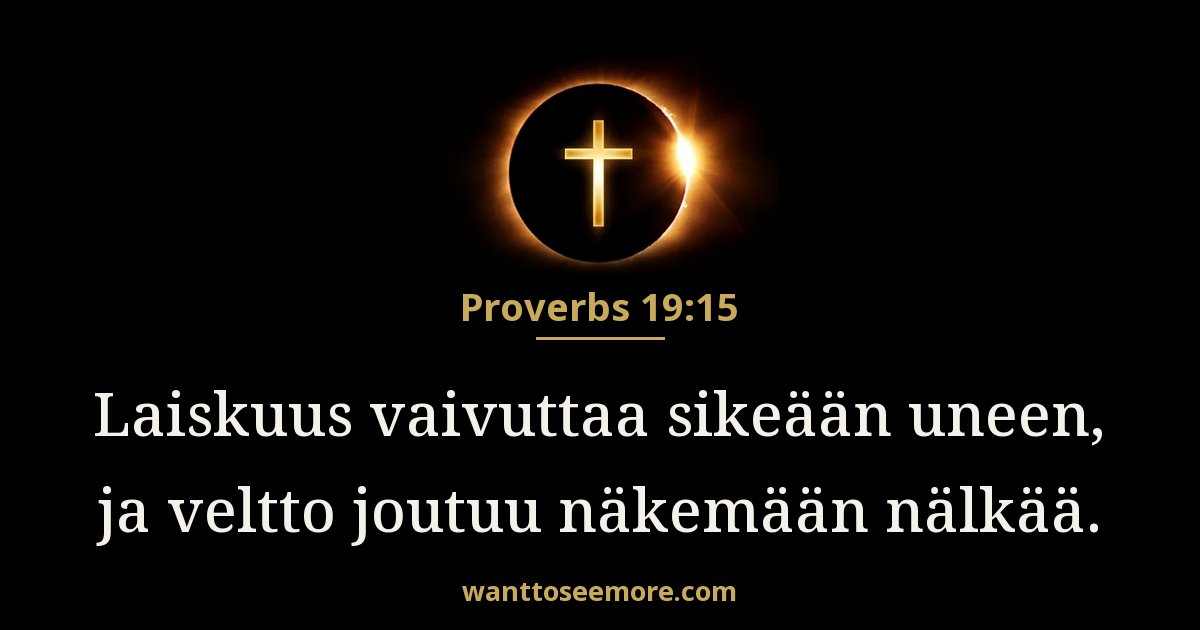 Proverbs 19:15