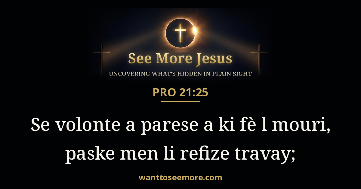 Proverbs 21:25