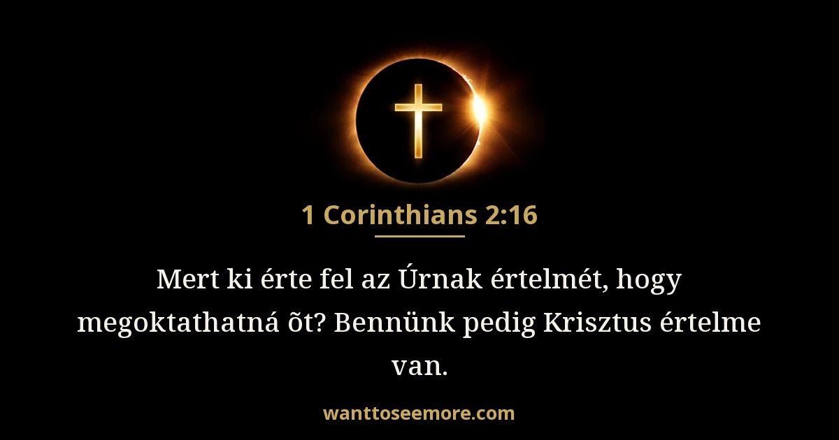 1 Corinthians 2:16