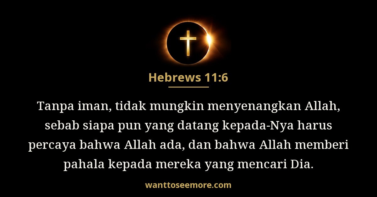 Hebrews 11:6